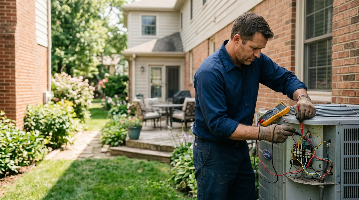 HVAC technician working near Petal, MS